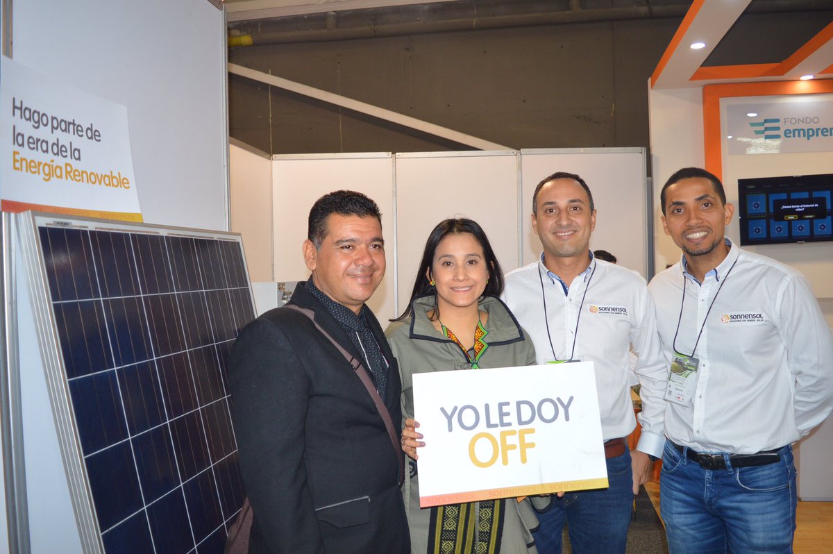 sonnensol1's tweet photo. Seguimos promoviendo las buenas prácticas de eficiencia energética e implementación de energías renovables.
Hoy la Gobernadora del Putumayo @sorrelaroca @gobputumayo se unió a nuestra campaña #YoledoyOff
Y tú ¿qué esperas?
Visita nuestro stand en #Agroexpo @corferias Pabellón 1 https://t.co/3P9shPzi4H