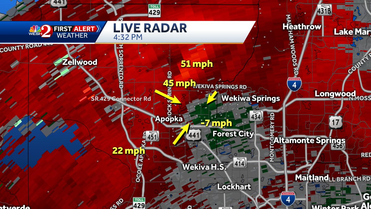 TMainolfiWESH's tweet photo. Today's weather cause a variety of damage. Plenty of lightning in SW #Orange county led to a house fire in the #LakeButler area while a downburst caused damage in the NW section of #Orange county in and around #Apopka. #WESHwx https://t.co/Z6AEIkWoTZ