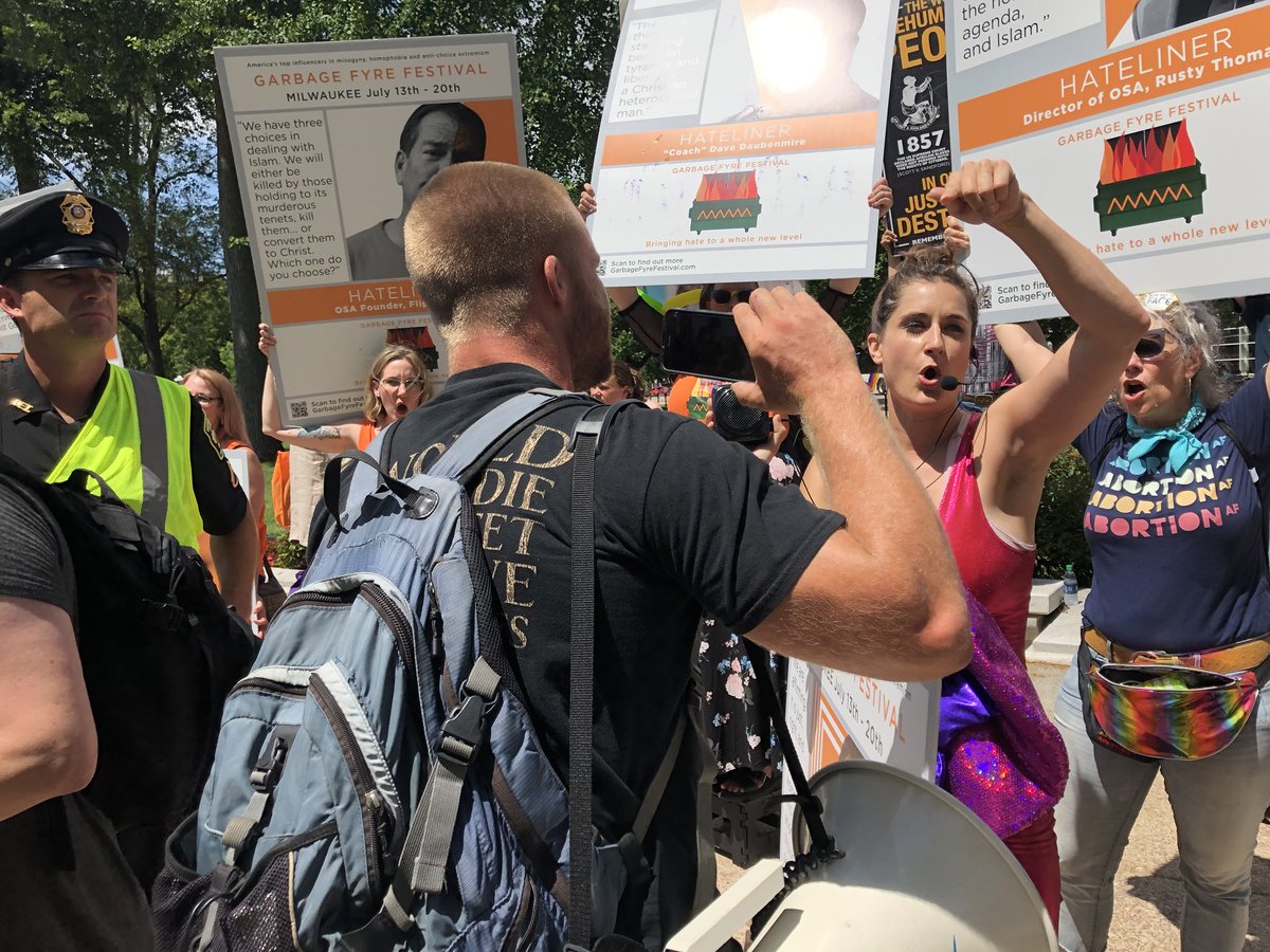 OSAUnmasked's tweet photo. We don’t want to say the bigots are obsessed with us... but I mean... come on!! #GarbageFyreFest #AbortionAF https://t.co/9ZJ7hG2AIC