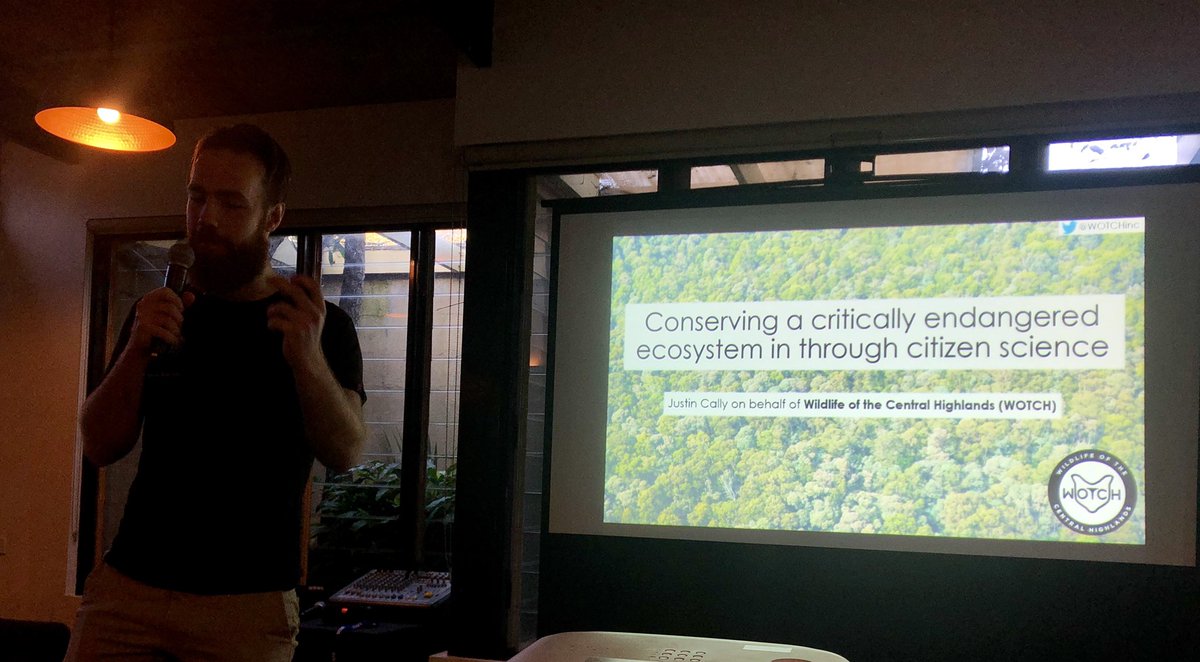 chelleinoz's tweet photo. Amazing insights from Justin Cally speaking about the work of  @WOTCHinc,  a #volunteer run organisation focussed on #conservation #ecosystem @IUCNRedList @LeadVic #wclp https://t.co/a3Zkl772pI