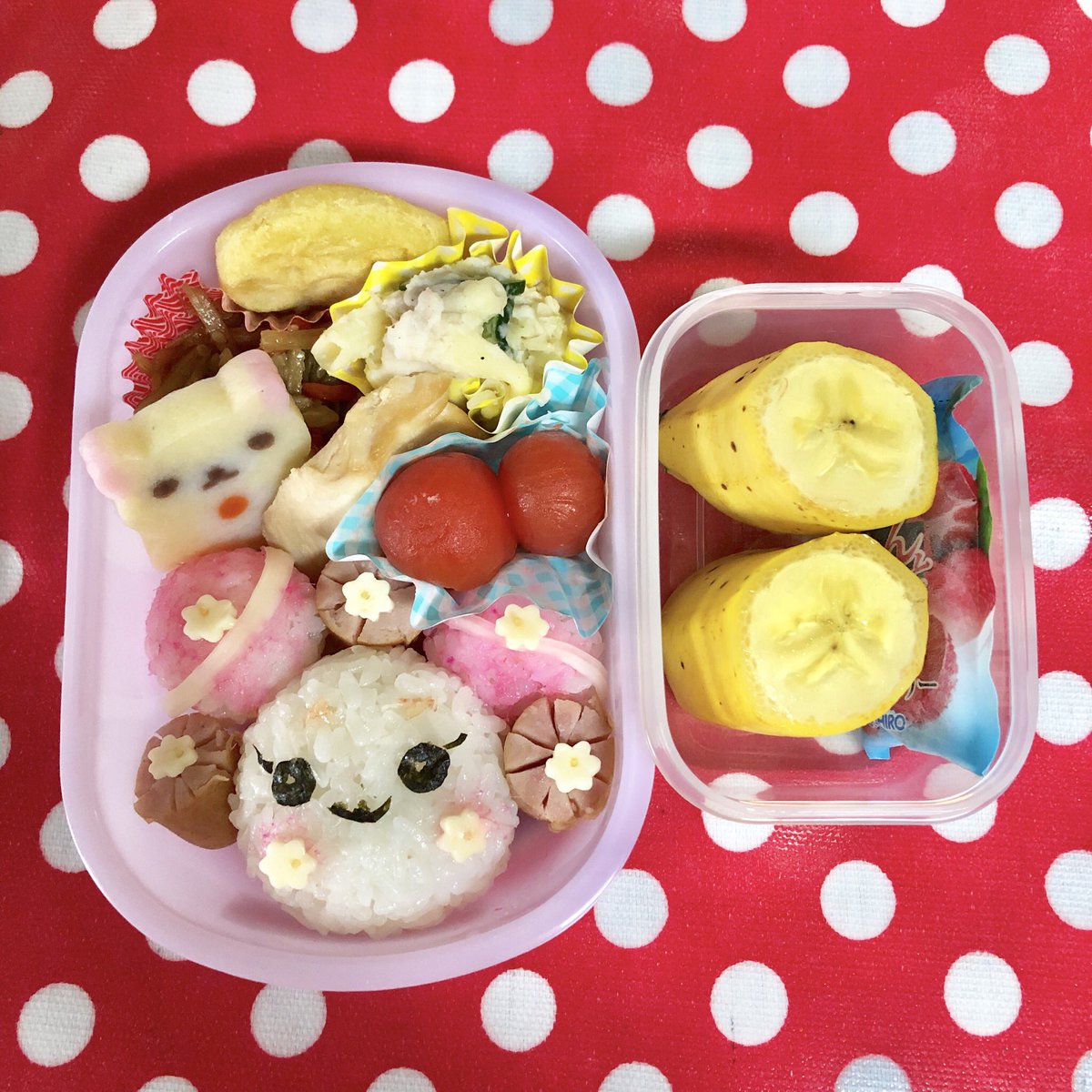 O Xrhsths オカアヤン Sto Twitter フーーーーーワーーーーーーー 桜でんぶのファンシーさ素晴らしいな 5歳児のお弁当 幼稚園弁当 キャラ弁 スタプリ プリキュア