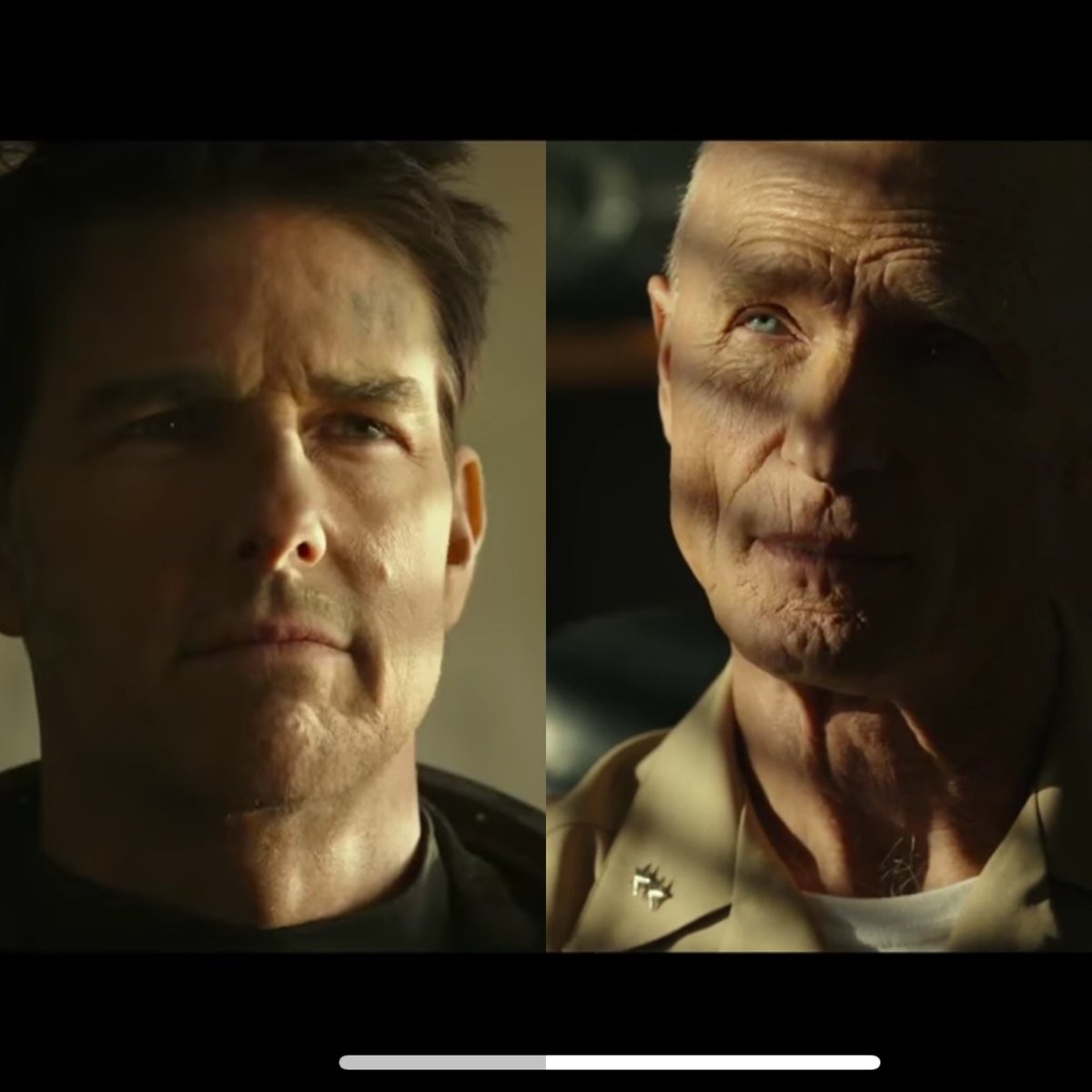 chepner's tweet photo. Anyone else feel like #TopGunMaverick just took scenes from the original and added the old age #FaceApp?? https://t.co/Wj2U3PPnV4