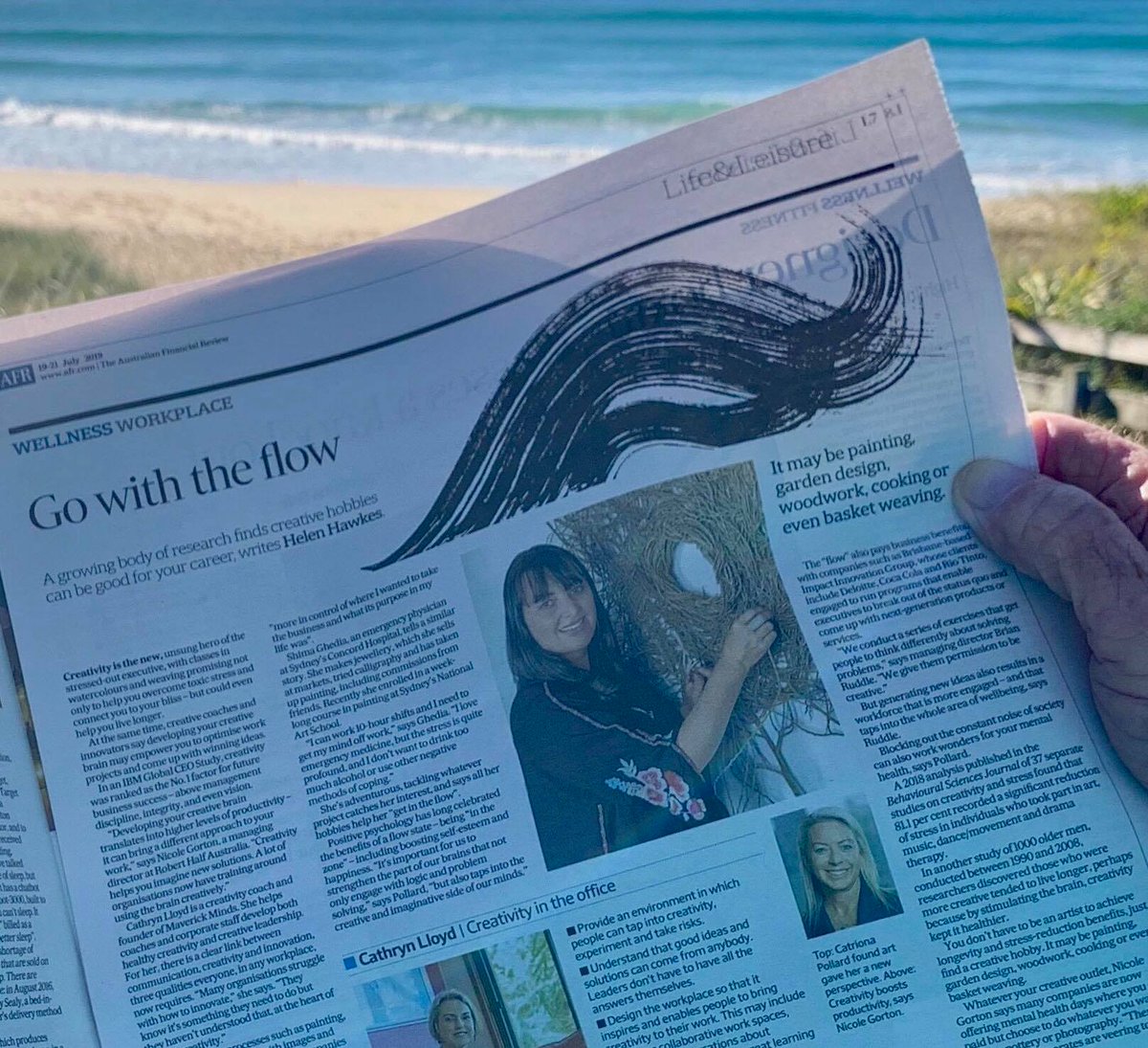 CPCPR's tweet image. In the @FinancialReview today, @CatrionaPollard explains her creativity training. Get in touch if you want to find out more