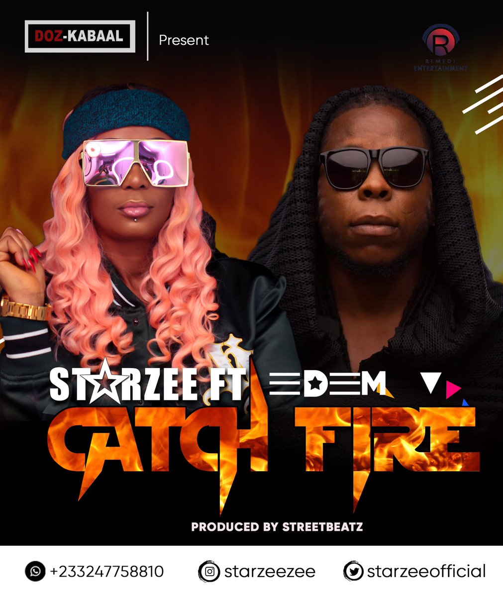 realstreetbeatz's tweet photo. Biggest Female Dancehall Art In Sierra Leone 🇸🇱 @starzeeofficial Together With VRMG Boss @iamedem 🇬🇭 Brings You #CatchFire 🔥 Produced By Myself Almighty @StreetBeatzWW . Coming Soon!!! https://t.co/NJAVnGvArC