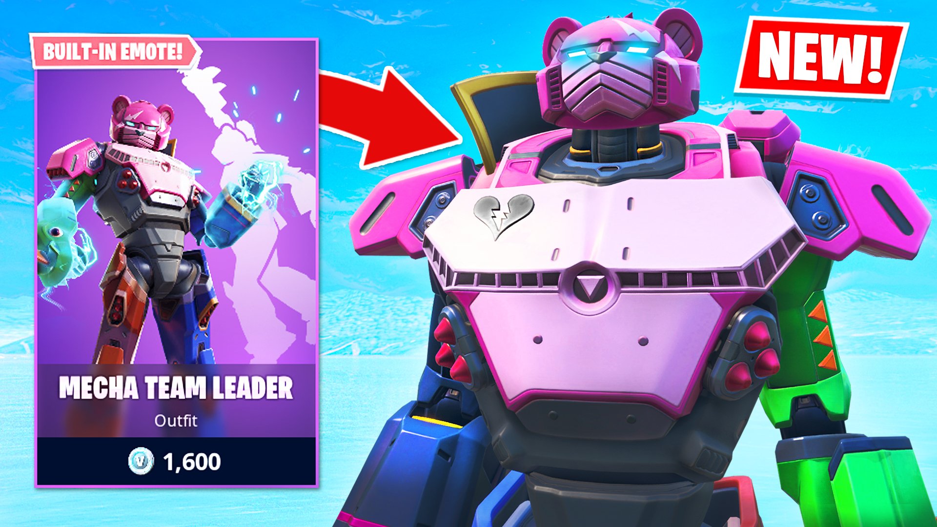 TG on "LIVE - https://t.co/e0ElpLio5g New Mecha Team Leader skin in Fortnite! know this week has been a bit Fortnite heavy but we're gonna continue Stranded &amp; Visage soon