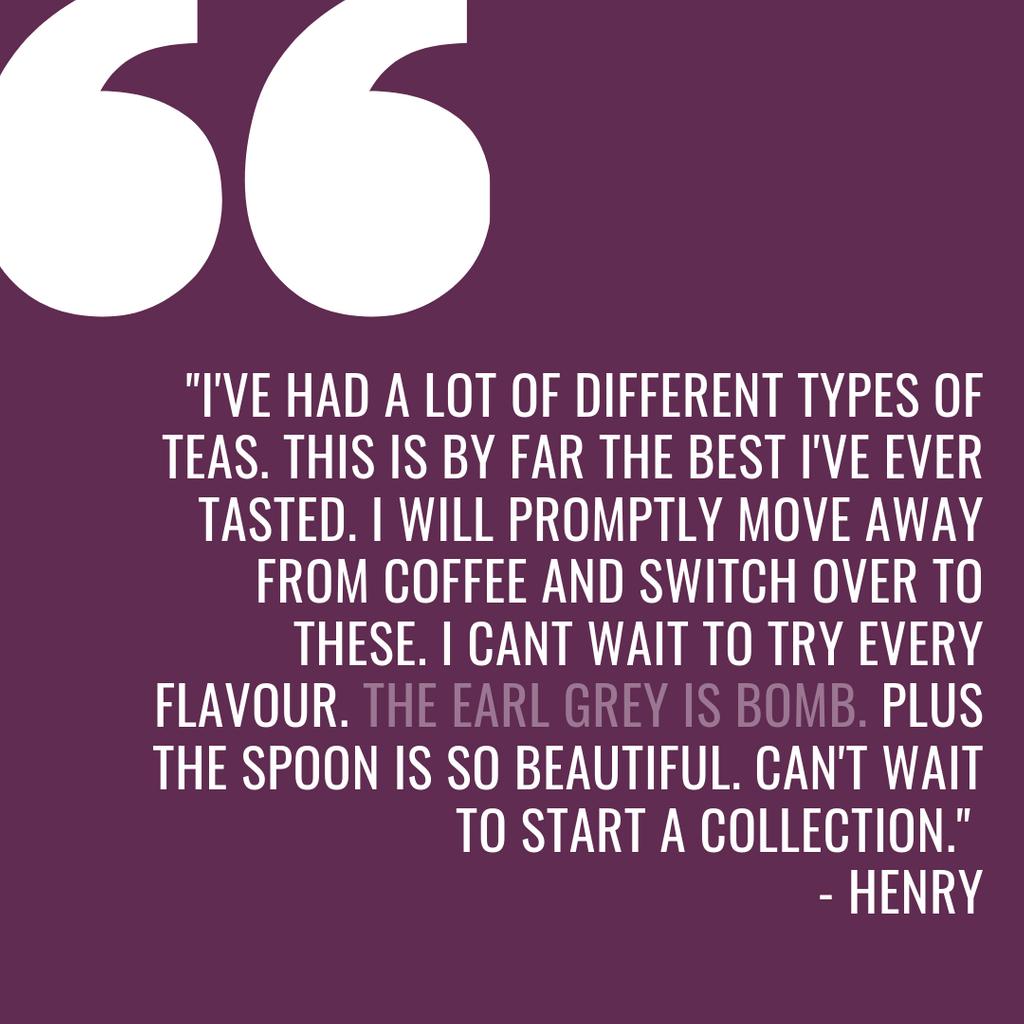 Our Kenyan Earl Grey is 💣, just ask Henry. 

All of our tea tins are on sale for 15% off until Sunday, head to our website to check it out!

justea.com/shop