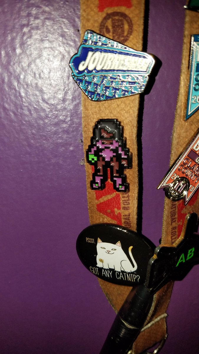 BadJesus710's tweet photo. @sammusmusic 
Congratulations on the PhD!!! This is still my favorite pin on my lanyard https://t.co/TEhwo37qZC
