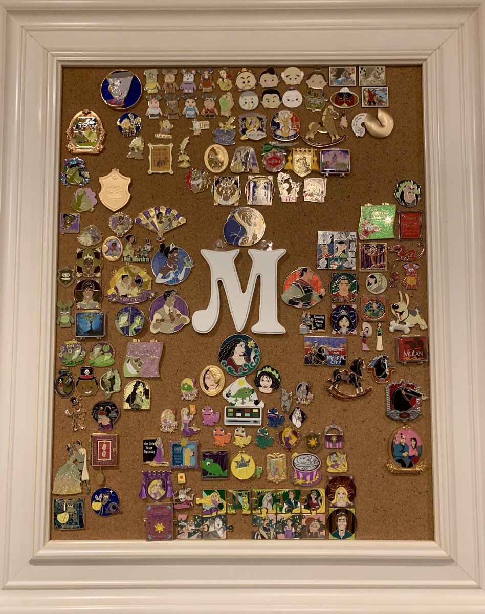 disneykidsblog's tweet photo. Here is a closer look at some of my collections. On this board I have Princess and the Frog (left), Mulan (right), Beauty and the Beast (top), and Tangled (bottom). #disneypins #disneypinsblog #disneykidsblog #disneykids #princessandthefrog #mulan #beautyandthebeast #tangled https://t.co/E7CxkjkCDH