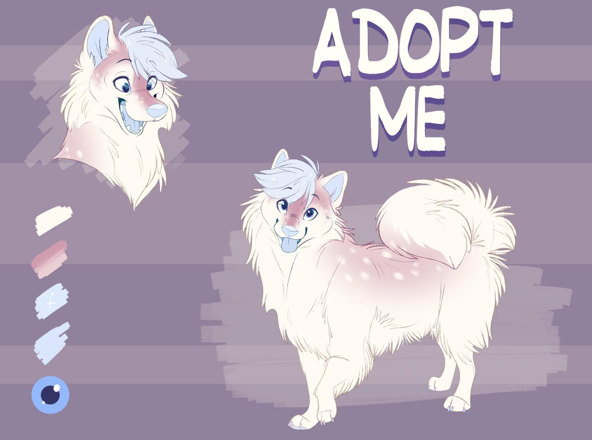 Digital Dog V Twitter Samoyed Tiger Adopt 65 Each Obo You Get Separate Versions Of The Art Reference A Head Shot Of The