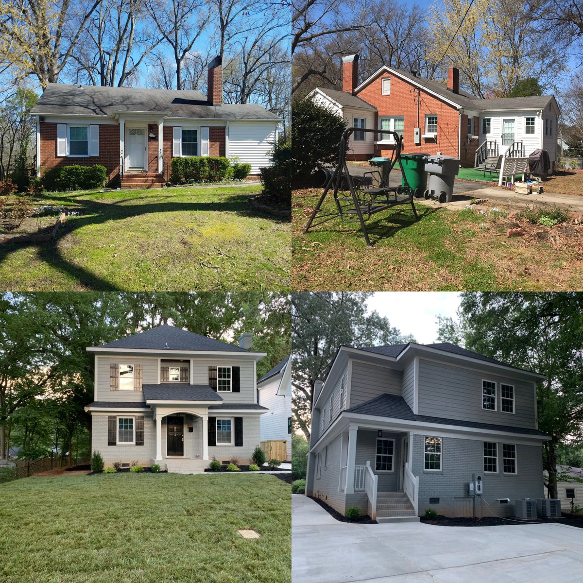 EquityW's tweet photo. Before and after our pastes rehab. #equitywholesalers #yourcashhomebuyer #charlotte #invest https://t.co/7DRAtFvI9v