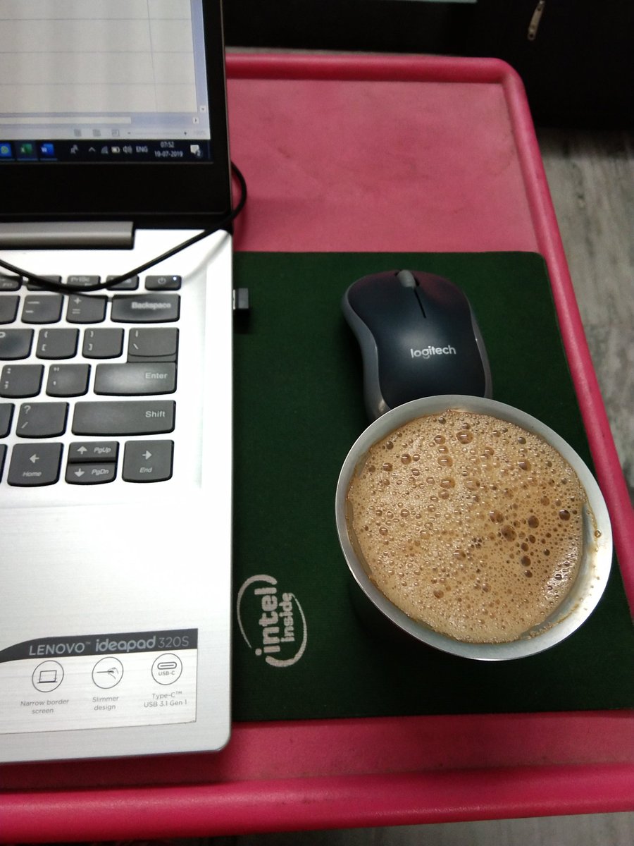 ramavenu's tweet photo. My Morning #FilterKaapi , with #Abhangs by Pushpa Anand in background , doing office home work 😅😅😅 https://t.co/IMFC7CqQtP