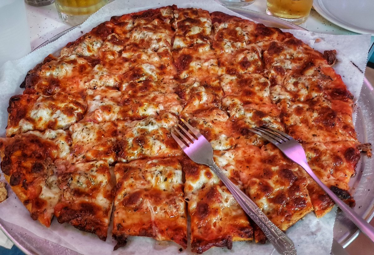 ashvinlad's tweet photo. I rarely, if ever, go down to the numbered streets.....but I'll go anywhere for good pizza with @BrianGarza1 @willbyington @mattlindner @VeeckAsInWreck and @mikezulla, like @VitoNicksPizza! #PizzaSummit https://t.co/n8AMdWMNox