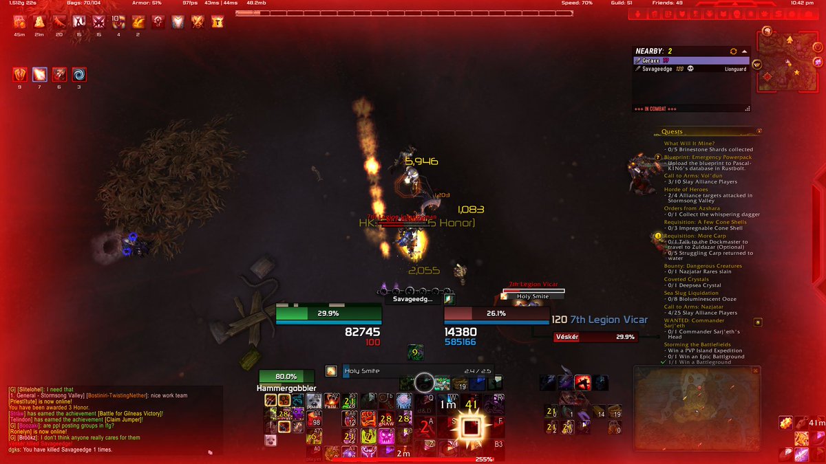 VeskerED's tweet photo. OMFG... I swear... Idiot Lion-guard... Excuse me... #Lionhurhur , warrior tries to jump me with equally as awful DH. Gets absolutely shredded, like worst warrior I ever seen, No DStrikes, DPacts, Potions... #LionSlayer #EZ1v2 #DeadGuild #2kAKill https://t.co/3OB7Am1LDZ