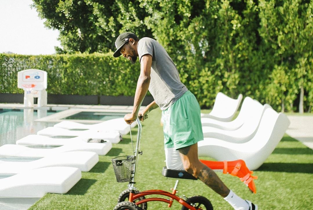 Road to recovery 🙏

(via <a href="/KDTrey5/">Kevin Durant</a>, iamomeez/IG)