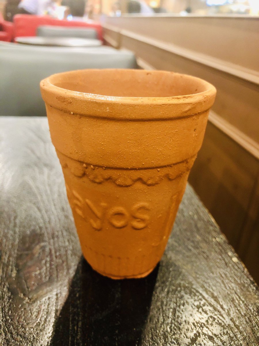 Kulhad-a traditional clay cup mostly used in South Asia for tea. An earthy sustainable alternative for plastic cups! 
Attn: <a href="/Starbucks/">Starbucks</a> <a href="/CostaCoffee/">Costa Coffee</a>