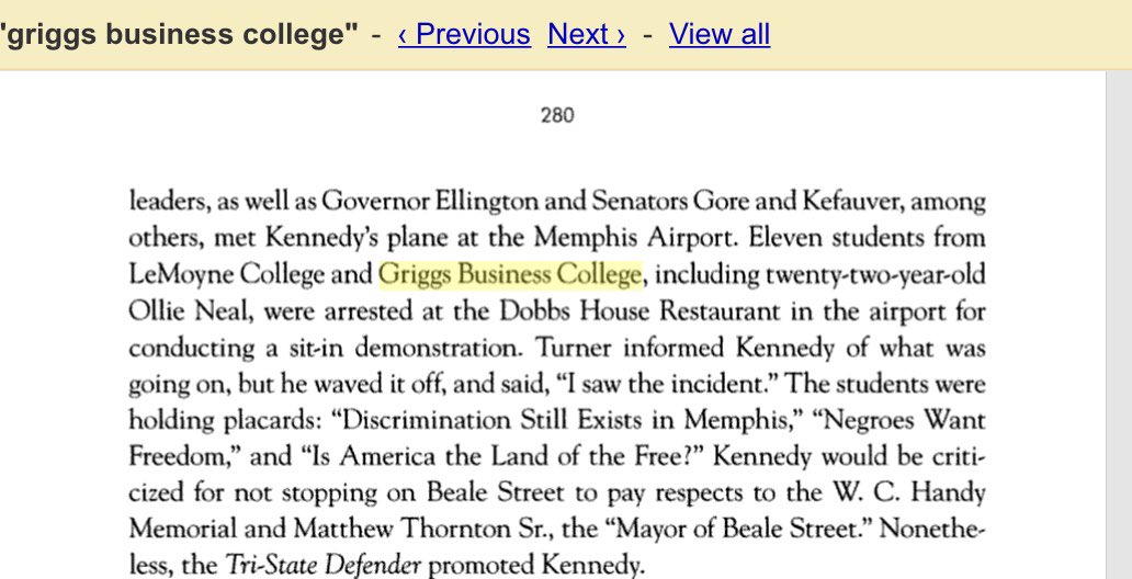 In the book “The Civil Rights Movement in Tennessee: A Narrative History,” the College was mentioned for students involved in a restaurant sit-in.Immediately I think: They’re Black. They’re Black. They’re Black! So I keep searching....