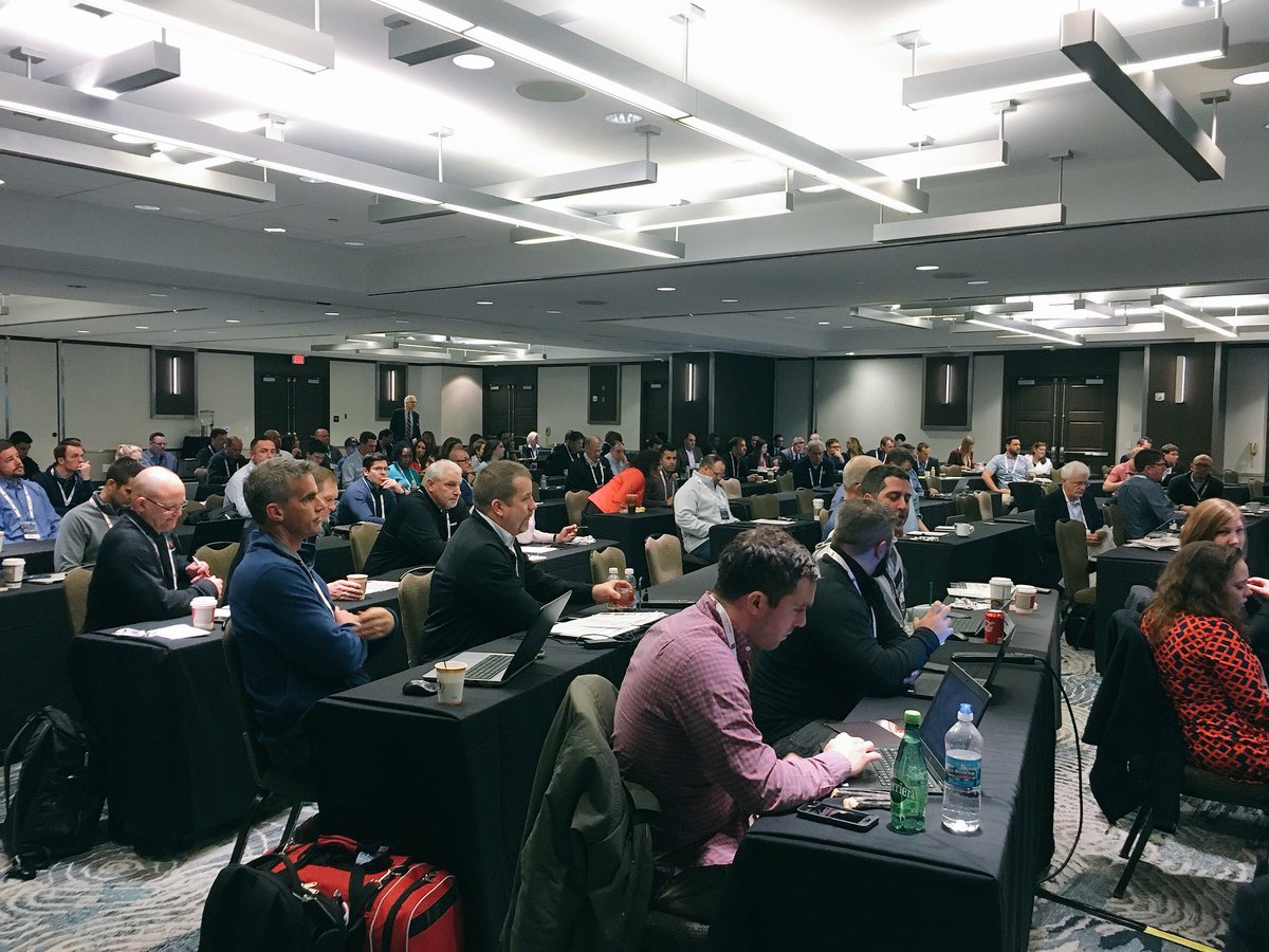 TheSFIA's tweet photo. It’s a packed room to kick off Day 2 of SFIA #BRMS - Thanks @NFHS_Org Bob Gardner &amp; @TomCoveSFIA for the warm welcome!

#rulesconference #teamsports #indy https://t.co/s0XRD3a18b