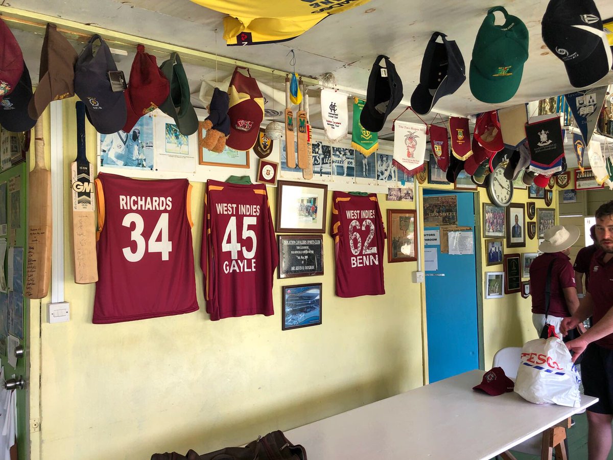 HampsteadCC's tweet photo. Raw pace in the 2nd inns however. We saw it off well for the most part. Matt Sutton got hit in the neck 1st ball. Didn’t even flinch! @FredBoycott #YorkshireLad #GraniteChin A combination of scoreboard pressure and quality spin limited us to 102ao. Great experience. #HCCTour 🇧🇧 https://t.co/5KUq7BTxpB
