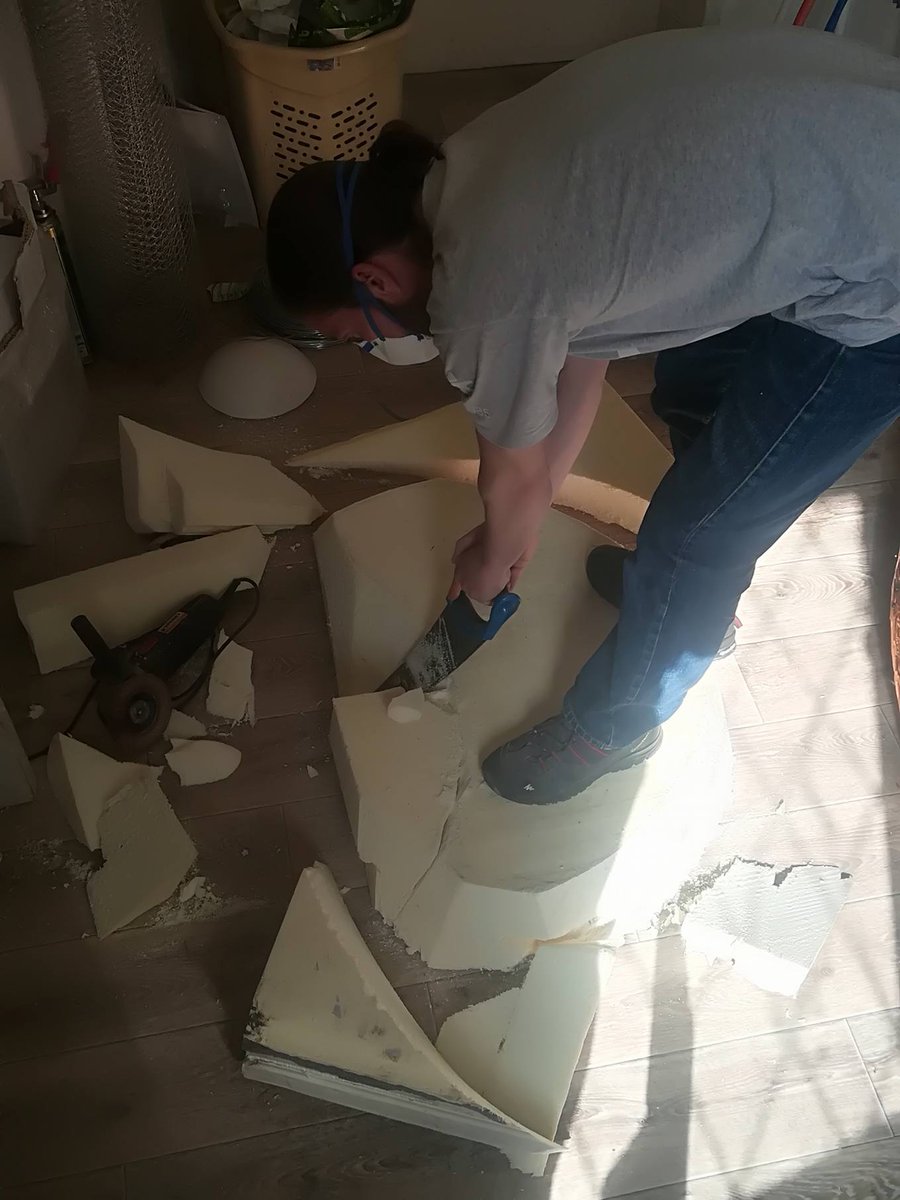 VertexHolds's tweet photo. Sculpturing of #vertex volumes have started, are you excited ;) @VertexHolds , #indoor #climbing #bouldering #bouldering https://t.co/oM79OnMrtQ