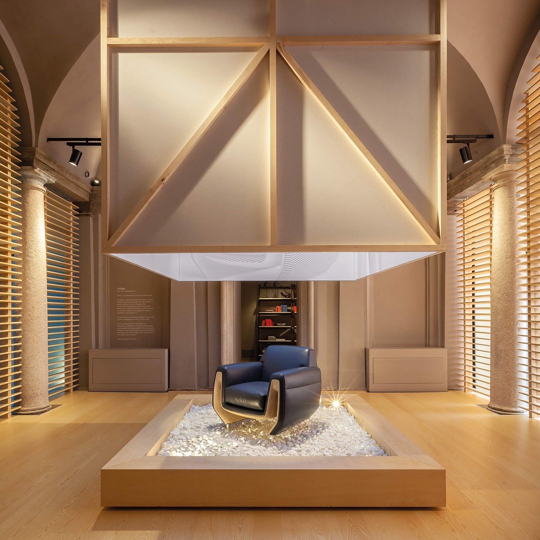 Poltronafraume's tweet photo. Poltrona Frau presents a special installation featuring the new concept club chair designed by Jean-Marie Massaud. Discover Poltrona Frau’s latest collection at Salone Internazionale del Mobile Starting today till the 22nd of April.
#UAE #PoltronafrauGroupME #SaloneDelMobile2018 https://t.co/AUvlEULb2Z