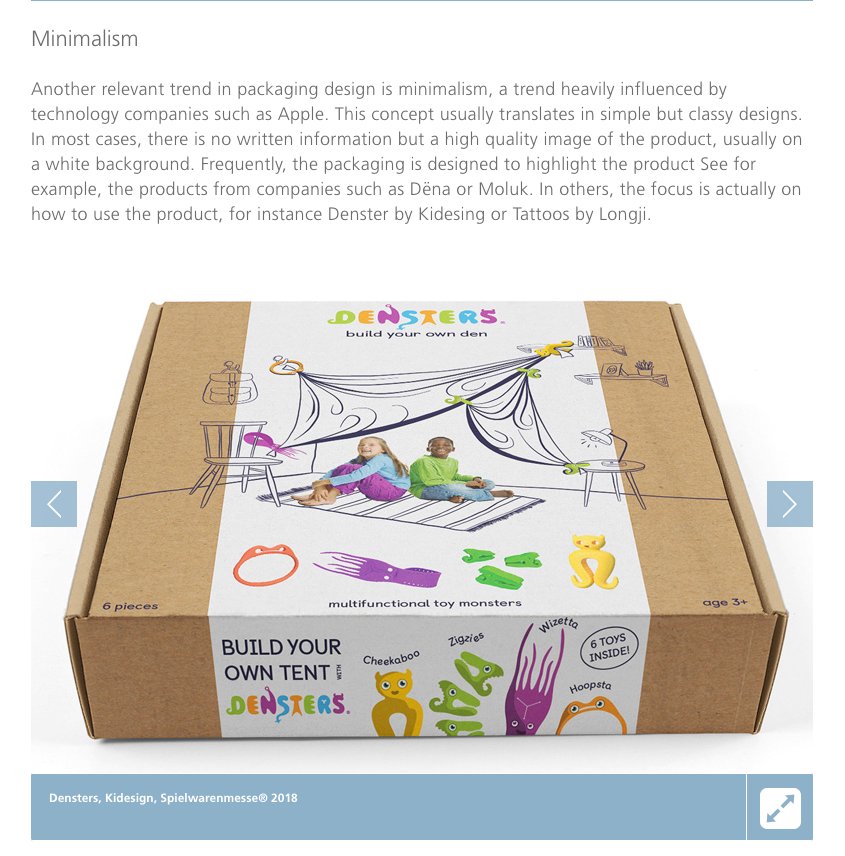 kidesign3d's tweet photo. Check out this @Spielwarenmesse article about packaging trends, featuring the new @TheDensters packaging as an example of great minimalist design. https://t.co/leTXeCvYsM https://t.co/6OT8Nkm24F