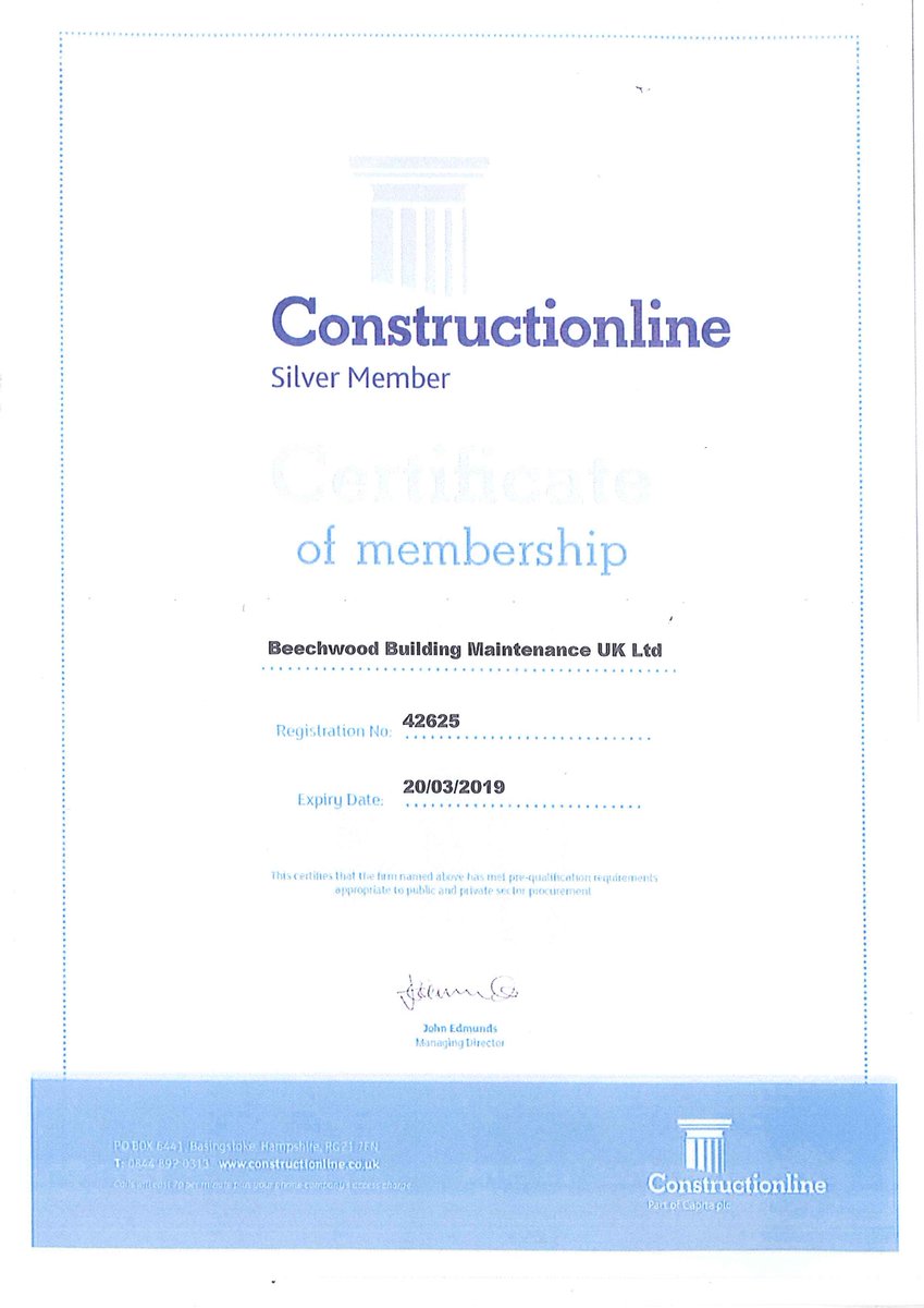 Constructionline certification secured for another year <a href="/constructline/">Constructionline</a>