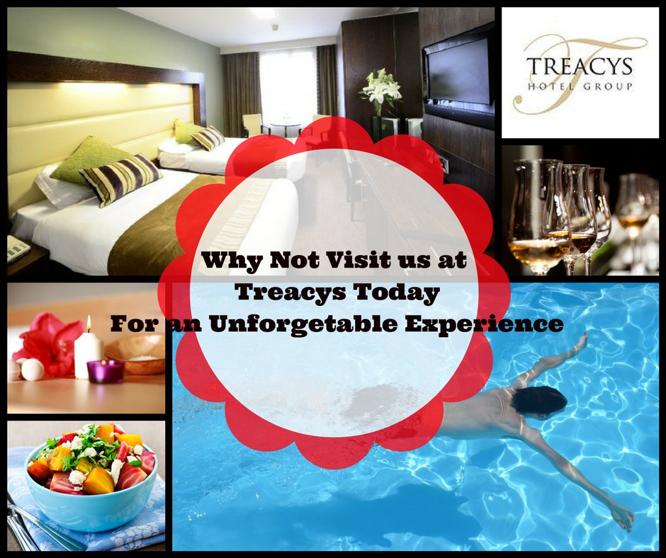 TreacyHotels's tweet photo. Haven't decided yet where to spend your time...Why not visit us at any of our Hotel. No matter the event Treacys got you covered #Treacyshotelgroup #Food #Music #Spaandleisure https://t.co/otxOT80hDF