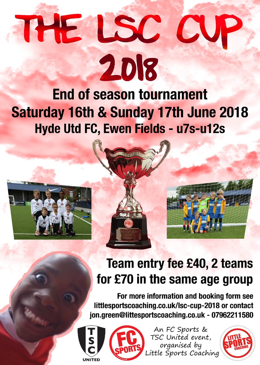 we_are_lsc's tweet photo. Spaces are filling up nicely for our End of Season Tournament this June... ⚽🏆

"The best football tournament we have attended. Very impressed with all aspects of it - well done." - u7s

More details and booking form here - https://t.co/3HiNukezAC

#grassroots #juniorfootball https://t.co/LC9OmOEYL9