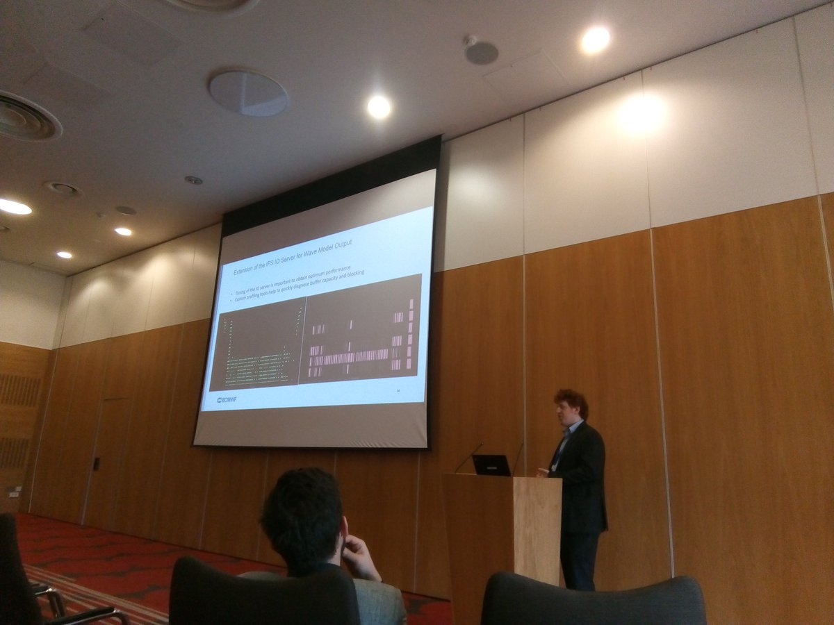 adrianjhpc's tweet photo. @ECMWF visualising I/O server buffer usage to estimate I/O costs and help decide the number of I/O servers required for the simulation performance #easc18 @nextgenio https://t.co/WFYDlzXg9K
