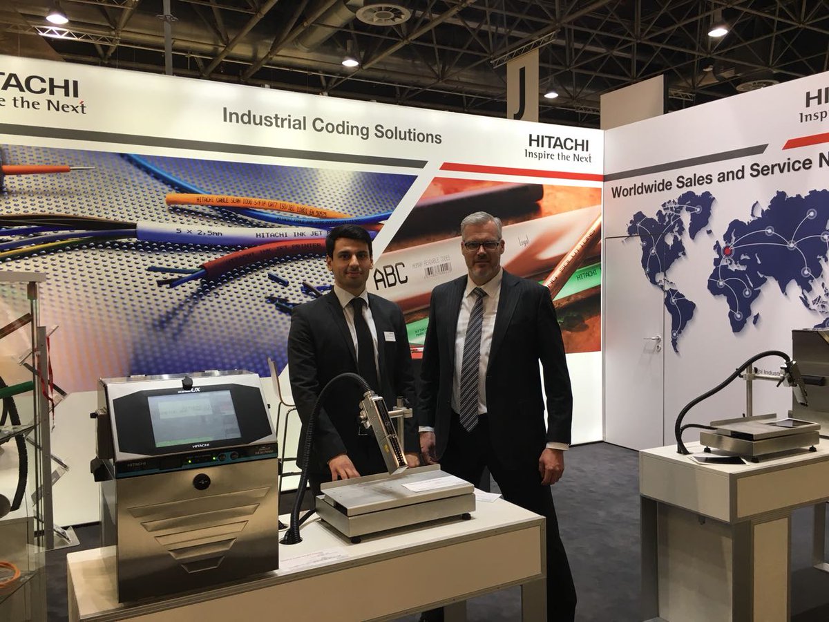 hitachicoding's tweet image. #Wire2018 Our dedicated sales&technical team is prepared! come and see us in hall11, booth H26 to find out about our coding solutions for the tube & wire industry. #hitachicodingsolutions #hitachiinkjet #uxserie #printingontube