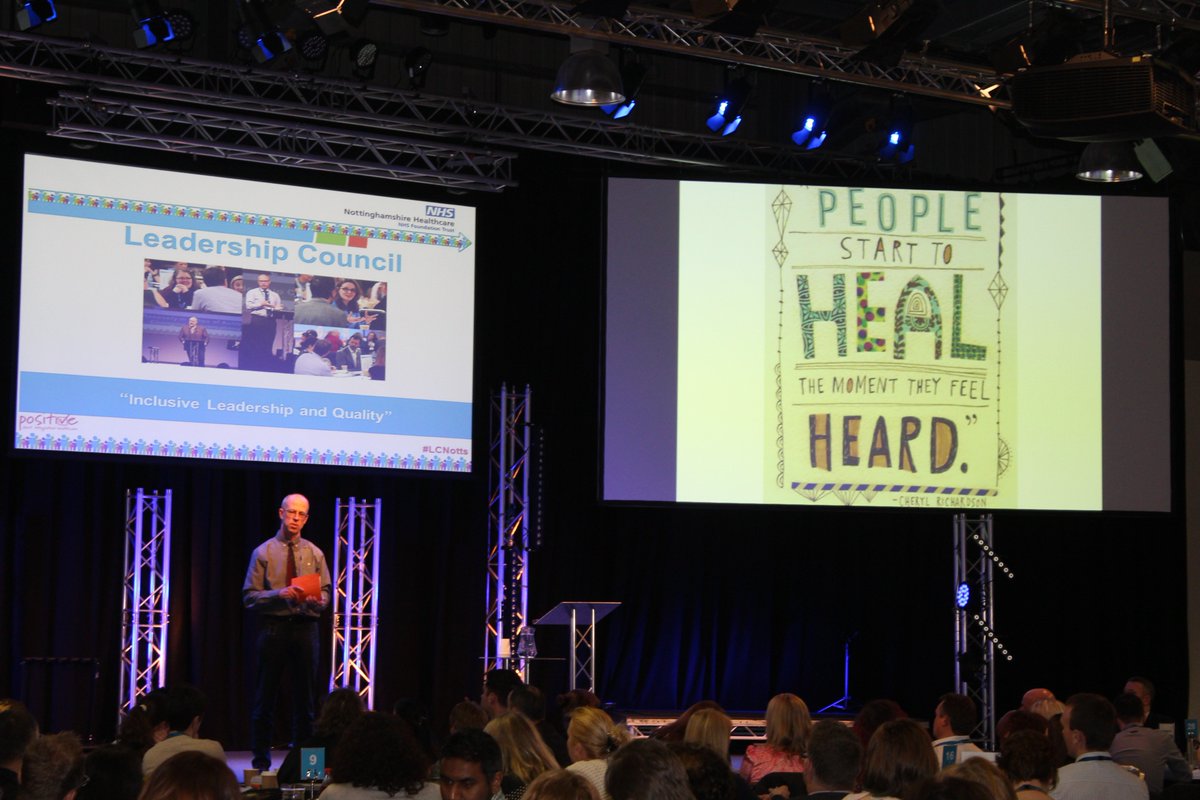 NottsHCLandOD's tweet photo. Great presentation from @jamesfm55 about patients and carers feedback and how their effective responses are leading to change within the services. #NottshcLeadershipConference #nhsleadership #LCNotts @CareQualityComm @NottsHealthcare @QI_NottsHC https://t.co/c02FL3gAJ7