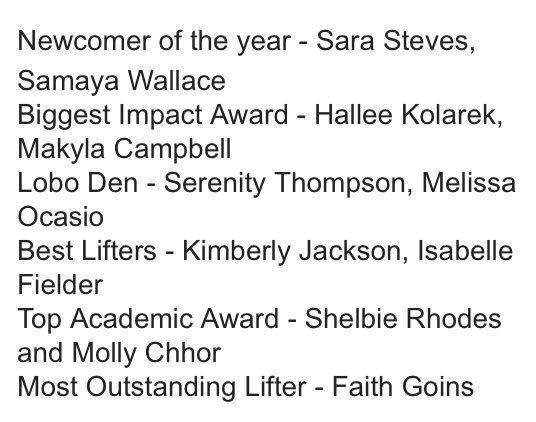 LEISDAthletics's tweet photo. LEHS Girls Powerlifting had their banquet last night and honored their athletes! @leisd @LittleElmHS @LE_POWERLIFTING https://t.co/hbWrC0yWGo