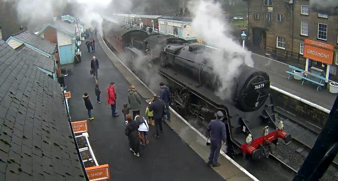nymr's tweet image. Haven't made it to the railway yet this year? You can still enjoy the thrill of steam from the comfort of your sofa with our live webcam feed
ow.ly/IkLq30jpFhB #railway #northyorkshire #webcam #online