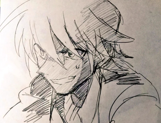 安室さんペペッと描いてみたけど垂れ目のイケメン過ぎません…?無理… 