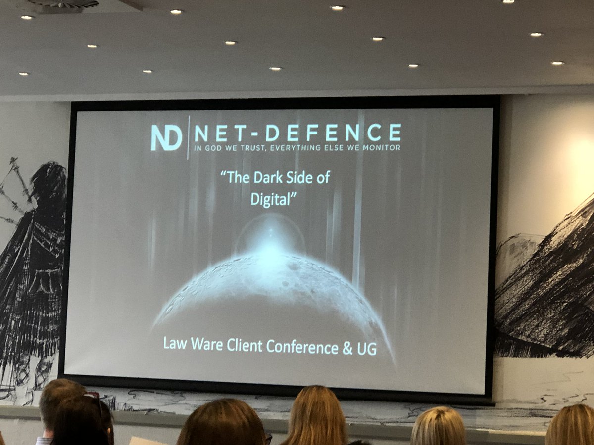 NetDefenceWW's tweet photo. @NetDefenceWW  presenting The Dark Side of Digital @LawCloudUK #ITSecurity #InfoSec #CyberSecurity https://t.co/EgbmSM3HhN