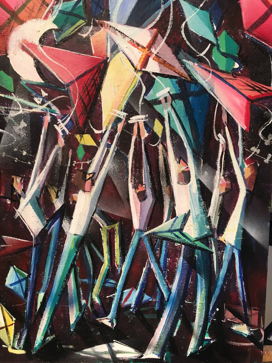 Night kites #art #Manchester #paint #colour painting #artwork #