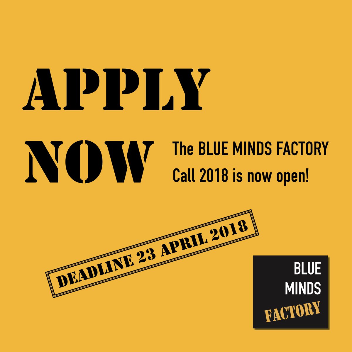 ‼️ A short #reminder for:

✔️ the extended application deadline 20 APRIL for the largest #greenbusiness ideas #competition #ClimateLaunchpad2018!
👉 climatelaunchpad.org/competition201… 👈

✔️ the #BlueMindsFactory #Call2018! Deadline 23 APRIL! 
👉 blueminds-factory.com/en/  👈

#APPLYNOW
