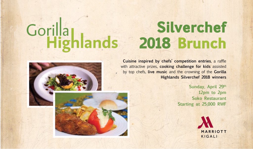 For the very first time, #Rwanda will host the cook off, where Uganda, Rwanda and Congo will compete in the biggest cooking competition ever!
Who will win the Gorilla Highlands Silverchef Competition 2018? 

#Uganda 
#Rwanda
#Congo