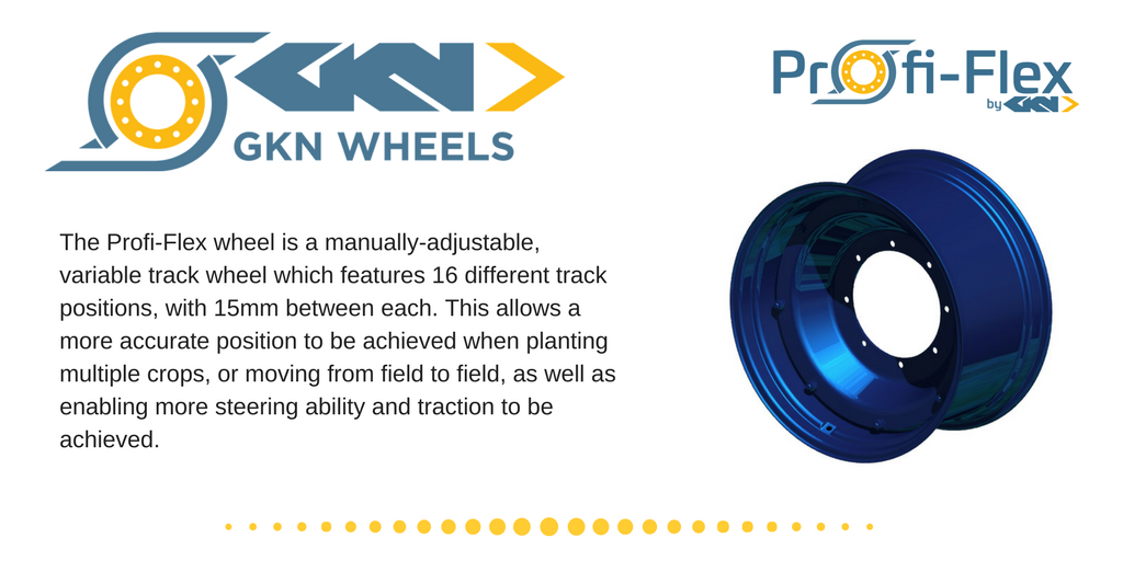 moveero's tweet photo. Showcasing another member of the Profi-family wheel range....Our #Profiflex adjustable track wheel. Check out the datasheet now. https://t.co/IYyBFKwcYM #wheels #tyres #wheelsolutions #tractortuesday #GKN https://t.co/aVYDu0vucW