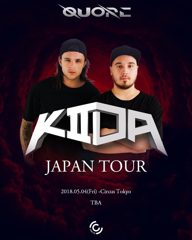 I’m so excited come back to Tokio 🇯🇵 2018.05.04 in Friday I’ll play “Circus Tokyo”.  Support by <a href="/QUORE_Official/">QUORE</a>   Tickets: kiida-jp.peatix.com 👈🏾 see u guys 🙏🏽