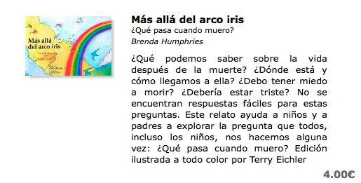 editorialbahai's tweet photo. El arco iris (Sergey Valdivieso) - Este libro te ayudará a tratar el tema de la muerte con niños. Estad atentos porque pronto saldrá a la venta otro libro para niños de la misma temática con preciosas ilustraciones.  https://t.co/bxHYkYrQdb https://t.co/N5itVXCBX3