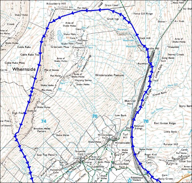 TRAINING ROUTES

1st image taken from Strava last weekend
2nd image preferred route for recces

Runners are still using the private land at Winterscales Farm, Whernside - this could jeopardise the race

And you risk being DQd/ reported to the FRA  
threepeaksrace.org/course/

PLS RT