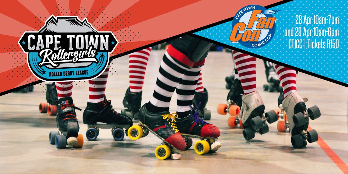 Come find us at <a href="/FanConComicCon/">FanCon CT Comic Con</a> and meet our Cape Town Team ZA Players, Home Teams, NSOs, Refs and Men’s League. Saturday 28 April from 10am - 7pm and again on Sunday 29 April from 10am to 6pm. 
#capetownrollergirls #yourmothercityderby #rollerderby
