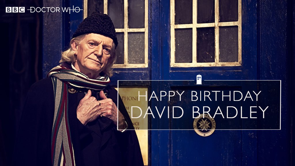 Happy birthday David Bradley!  