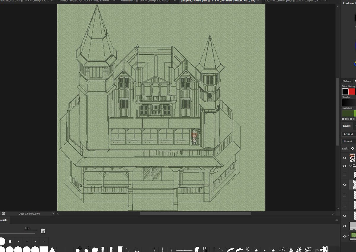 frontier_fields's tweet photo. Working on something huuge! If things go according to plans, this could be your headquarters one day. 
#sketch #pixelart #gamedevelopment #indiegames #IndieGameDev https://t.co/lK1Fz2nPJ0