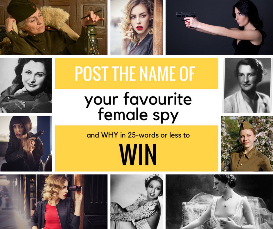 ChristineWells0's tweet photo. Join my 48-hour female spy blitz to WIN one of TWO advanced copies of my novel, The Juliet Code. Tweet a favourite female spy, share why & tag me. Post as many times as you like. Winners chosen at 7pm Thursday 19 Apr - Aussie residents only. #ladyspies #thejulietcode #lovewinning https://t.co/EVXMVhtPus