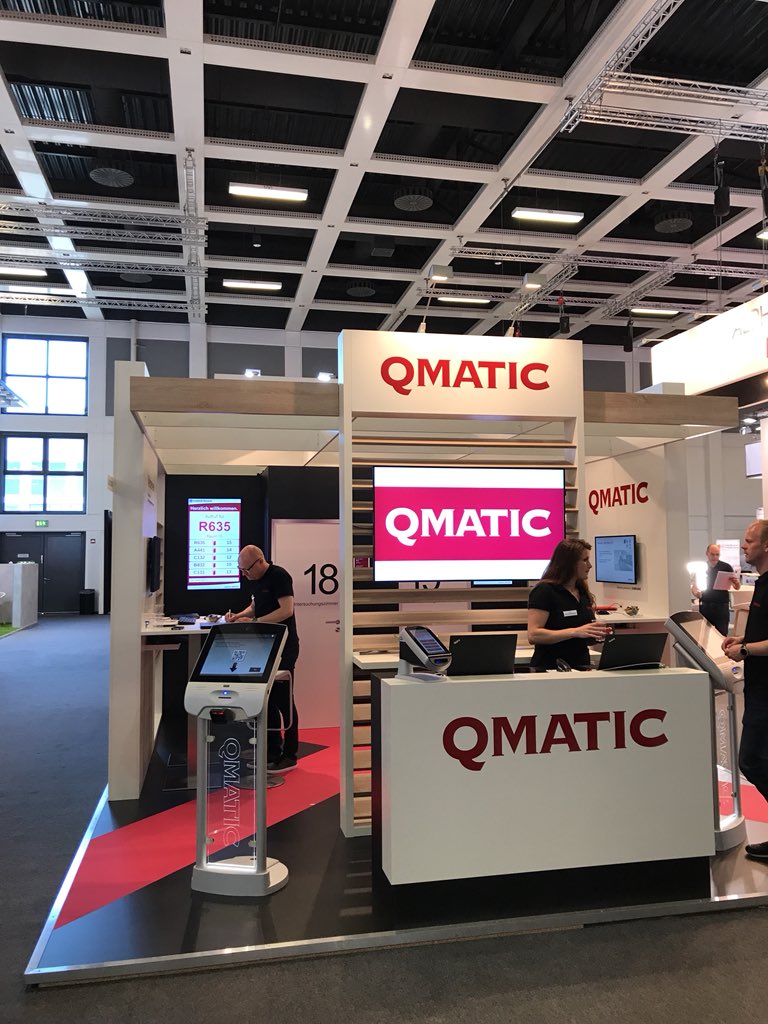 greenjrg's tweet photo. Great morning to be in Berlin showing off our newest solution for Healthcare. A fully integrated Patient Journey Management solution on our recently launched Orchestra 7 platform. #Qmatic. #conhIT Come by and meet our Team!  4.2–C103 https://t.co/ZgPnQraFVI