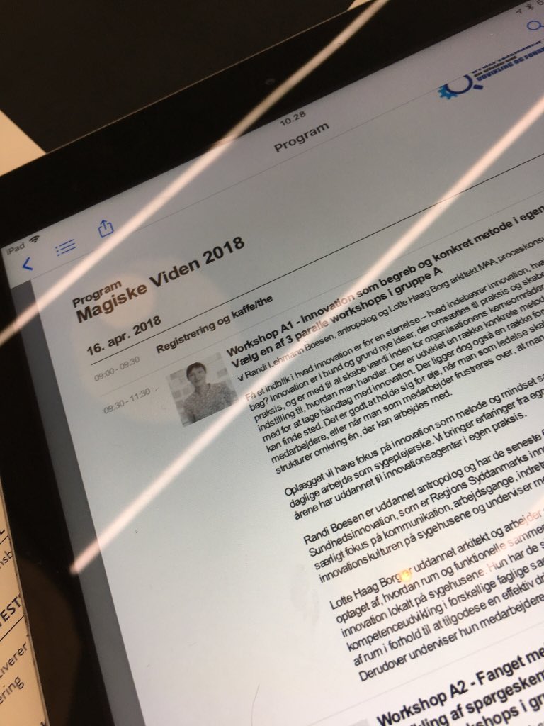 nitahaahr's tweet photo. Magiske viden - spændende titel og inspirerende indhold på landskonference for sygeplejersker der arbejder med udvikling og forskning #magiskeviden #viden #forskningisygepleje https://t.co/NLgurIjnHY