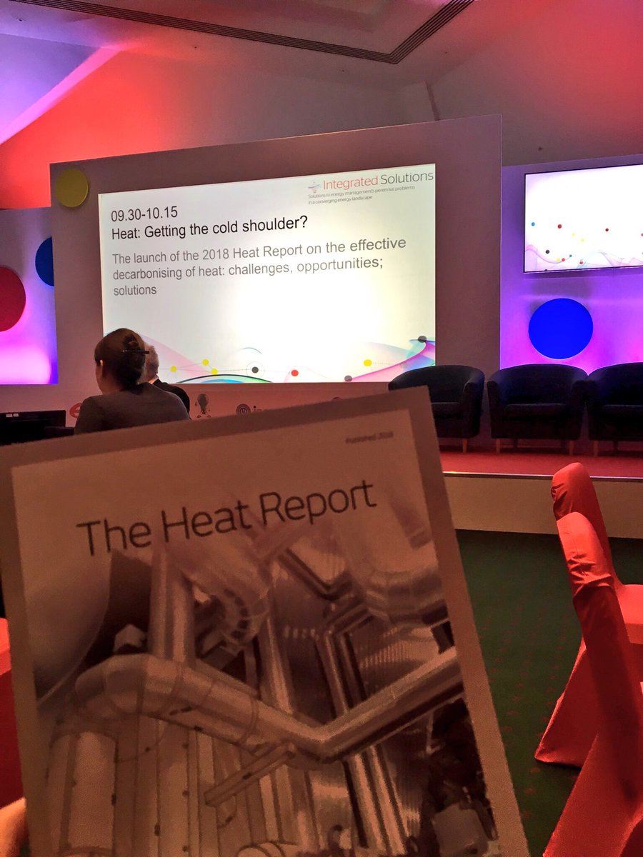 EnergystEvent's tweet photo. Launch of the #HeatReport on the effective decarbonising of heat, taking place at our Integrated Solutions conference. Come &amp; see what the pathways ahead are, where do the challenges lie &amp; what actions are businesses taking to tackle the biggest energy conundrum #EnergysEvent https://t.co/EP4URac7J8