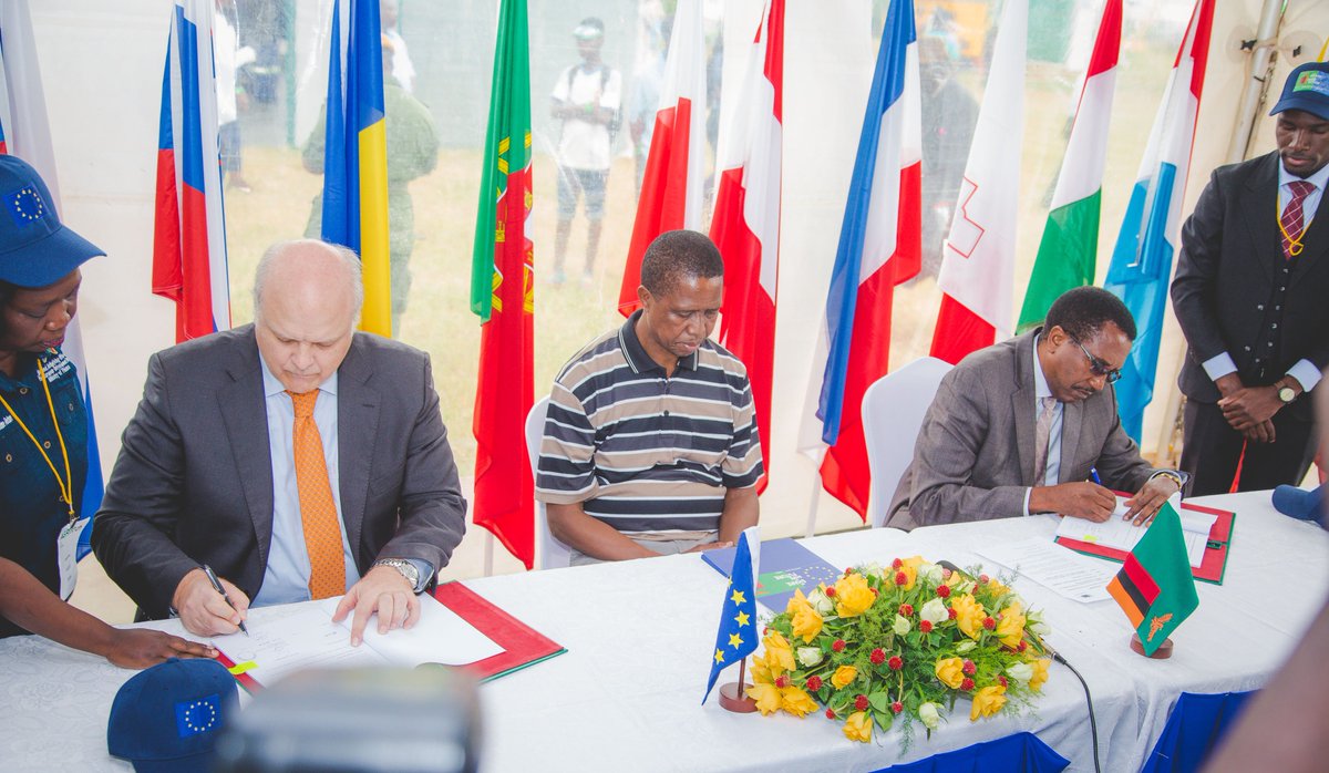 This weekend <a href="/Agritech_Expo/">Agritech</a>, the EU &amp; Zambian Govt signed an agreement worth €87m for the Sustainable Commercialisation by Smallholders Farmers Programme. Landell Mills &amp; our Zambian partner, <a href="/KuAtengaMedia/">Ku-Atenga Media</a>, worked with the EUD to support their participation in Agritech.